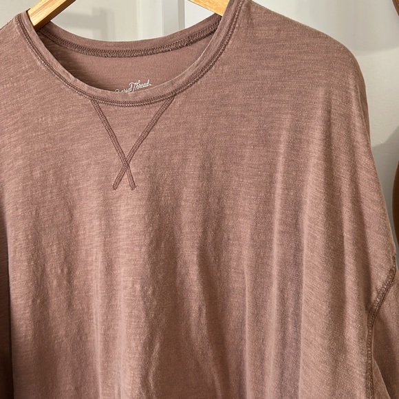 Universal Thread XL Tan Brown Long Sleeve Casual Loungewear Top - Picture 4 of 6